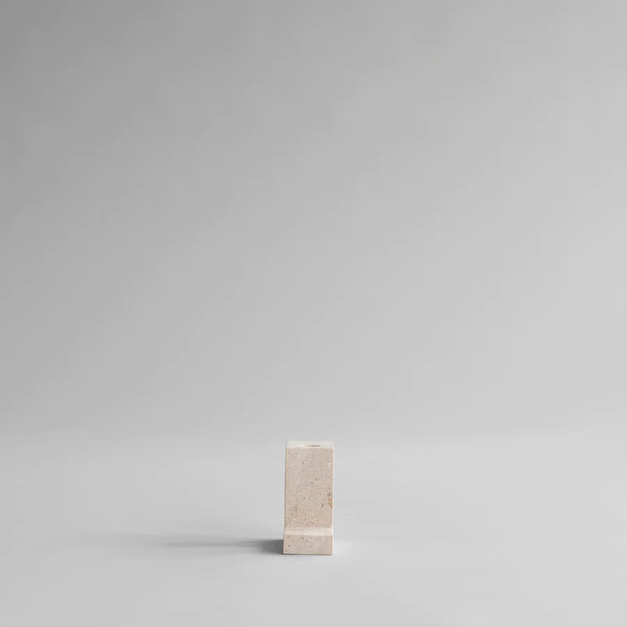 101 COPENHAGEN Κηροπήγιο Κηροπήγιο Brick Tall Ασβεστόλιθος Μπεζ L12.5xW7.5xH5 cm 101COPENHAGEN