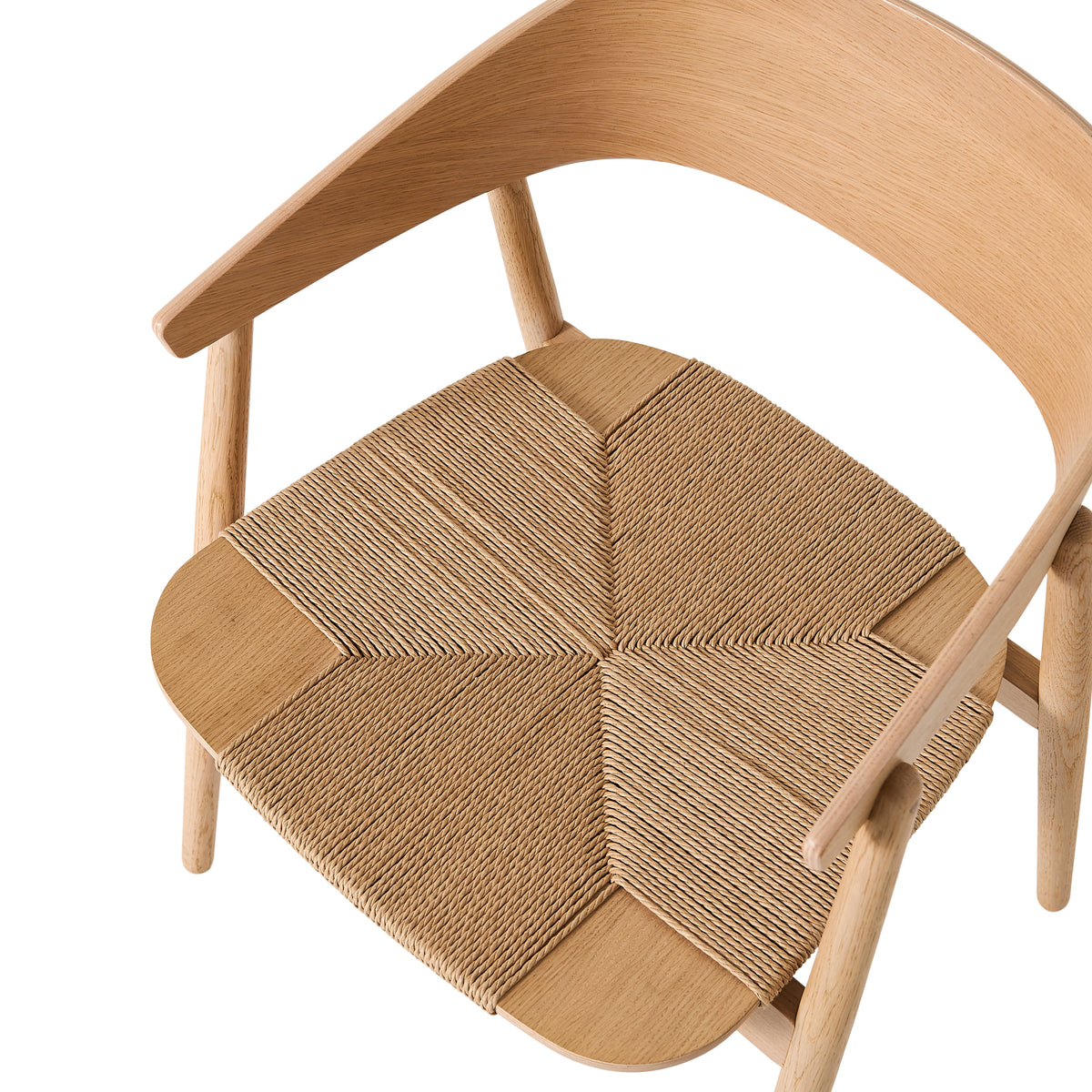 Καρέκλα AC2 Chair-Oak Matt Lacq- Weave Seat - H74xW58xD53xS46cm ANDERSEN FURNITURE
