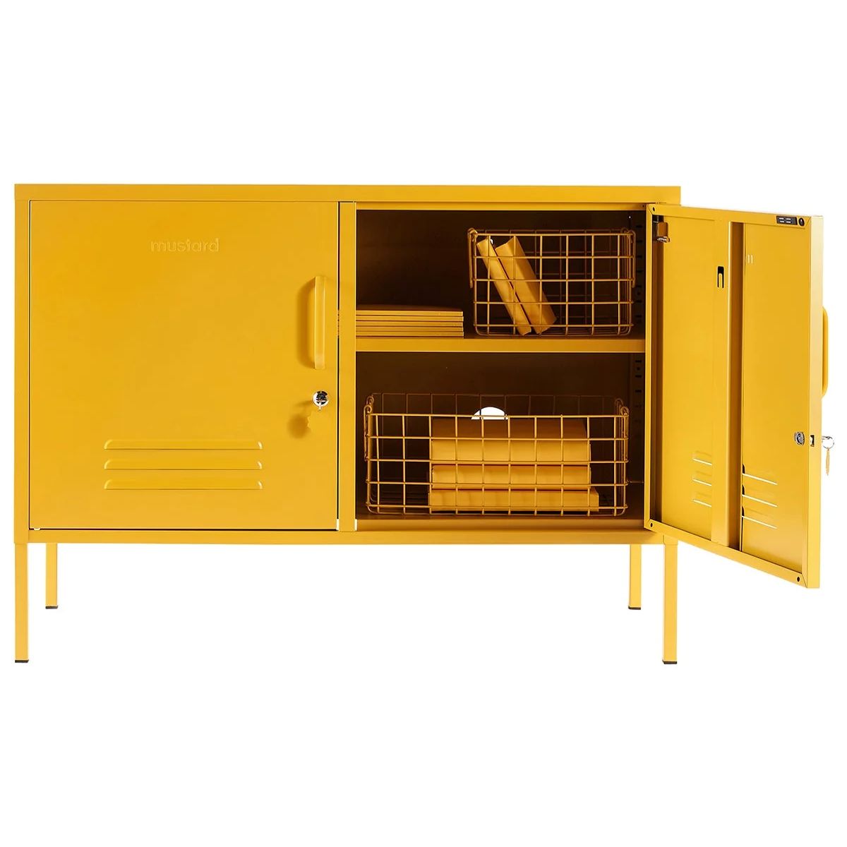 Mustard Ντουλάπι Μεταλλικό ντουλάπι Locker The Lowdown Mustard H72xW100xD40cm Mustard