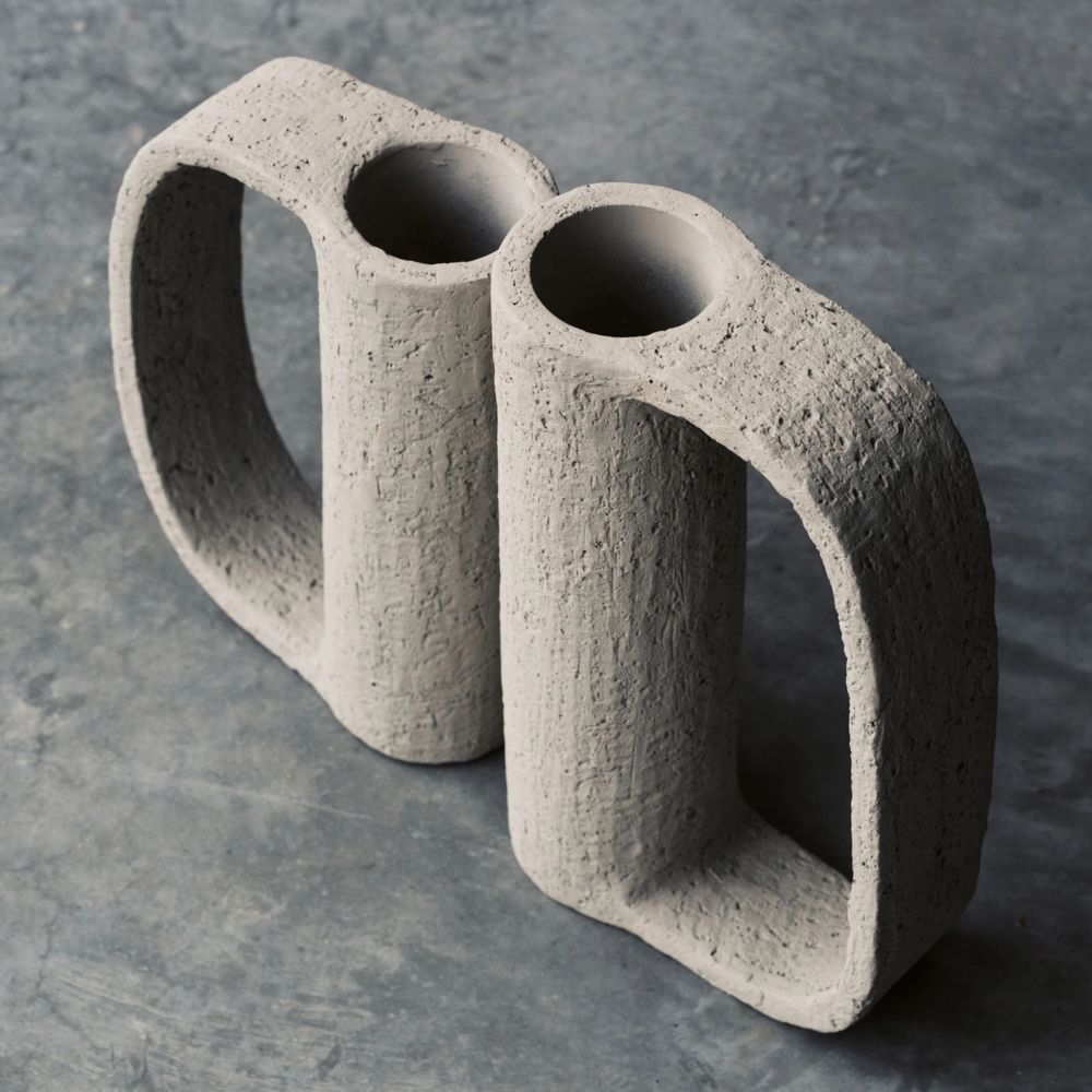 Βάζο  02 L Cement FCK Interior Γκρι L 17 W 9 H 31 CM SERAX