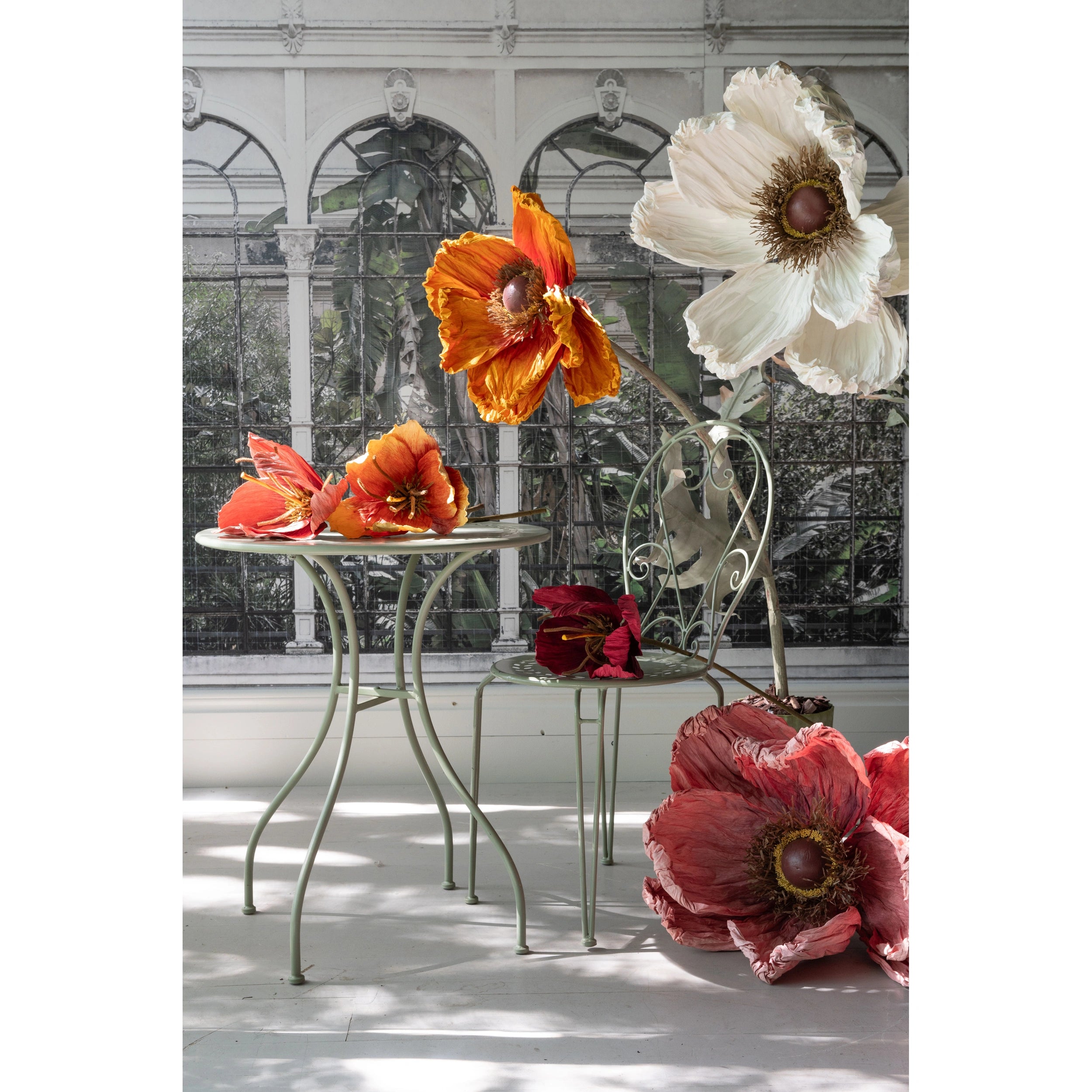 Διακοσμητικό Λουλούδι Tulip - Χαρτί Σίδηρος Πορτοκαλί 16 x 75 cm HintsDeco