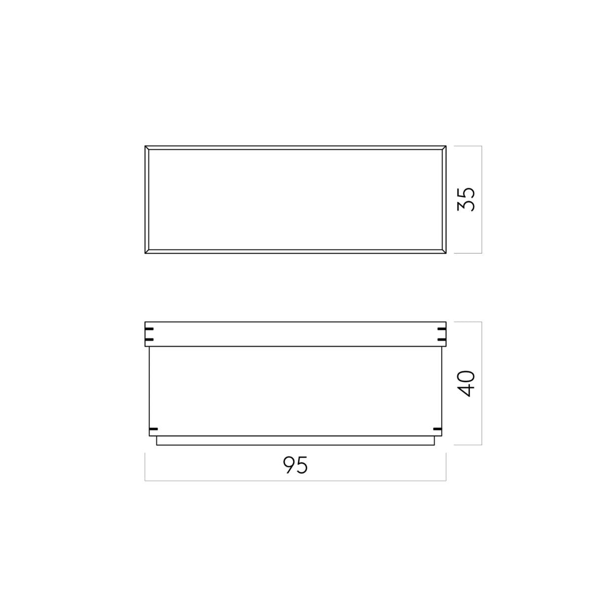 KRISTINA DAM studio table Ιαπωνικό τραπεζάκι Δρυς Medium 35x95x40cm KRISTINA DAM