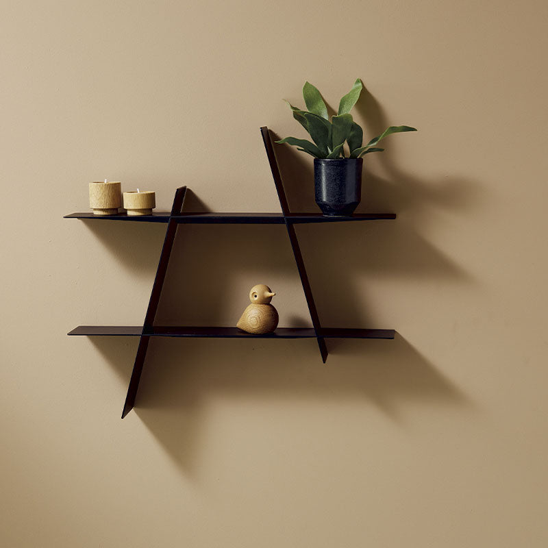 ANDERSEN Ράφι Ράφι A-Shelf Medium Μαύρο Ατσάλι 52x9x46cm ANDERSEN FURNITURE