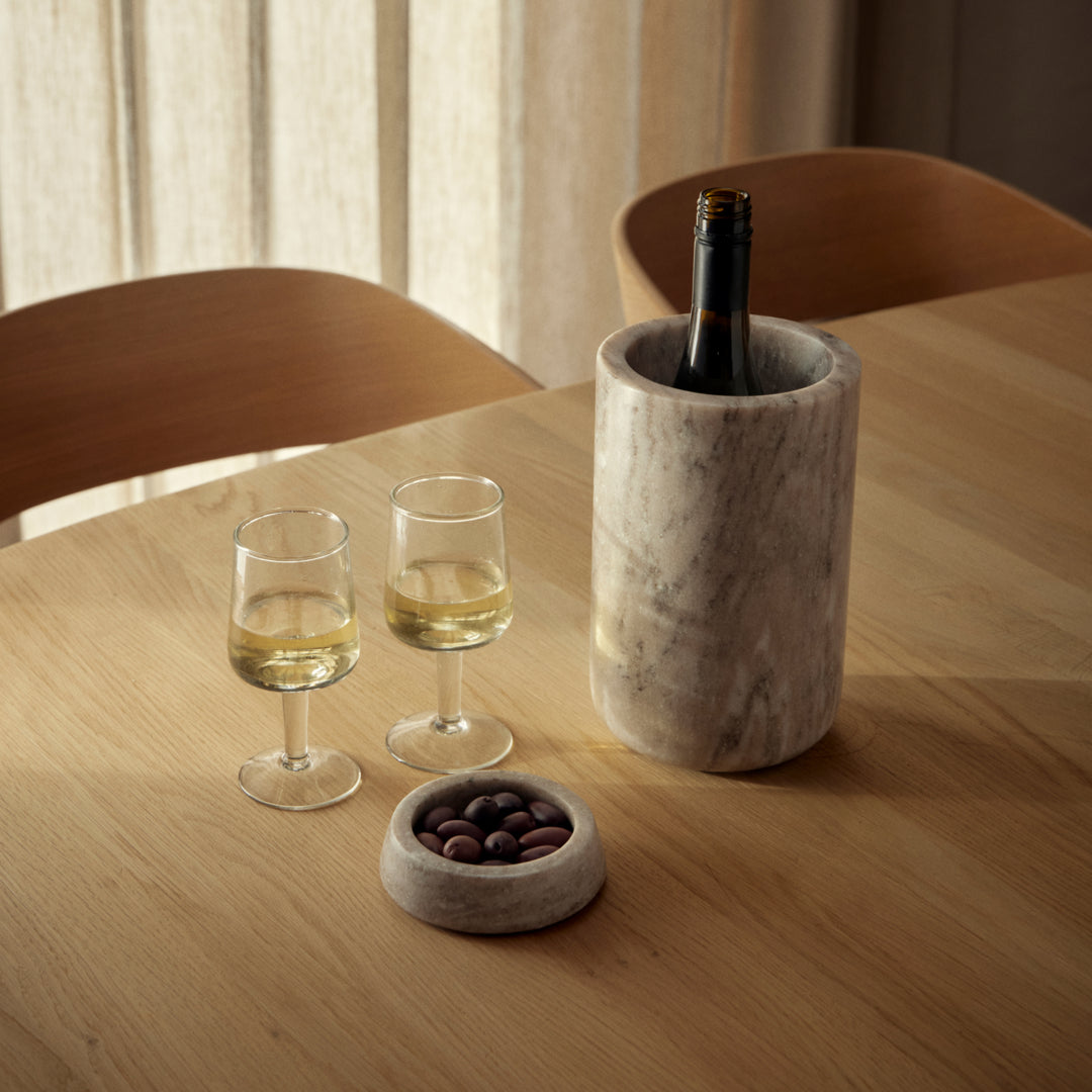 Μαρμάρινο Δοχείο Κουταλοθήκη - Wine Cooler Element Γκρι Ø14 × H22 cm ANDERSEN