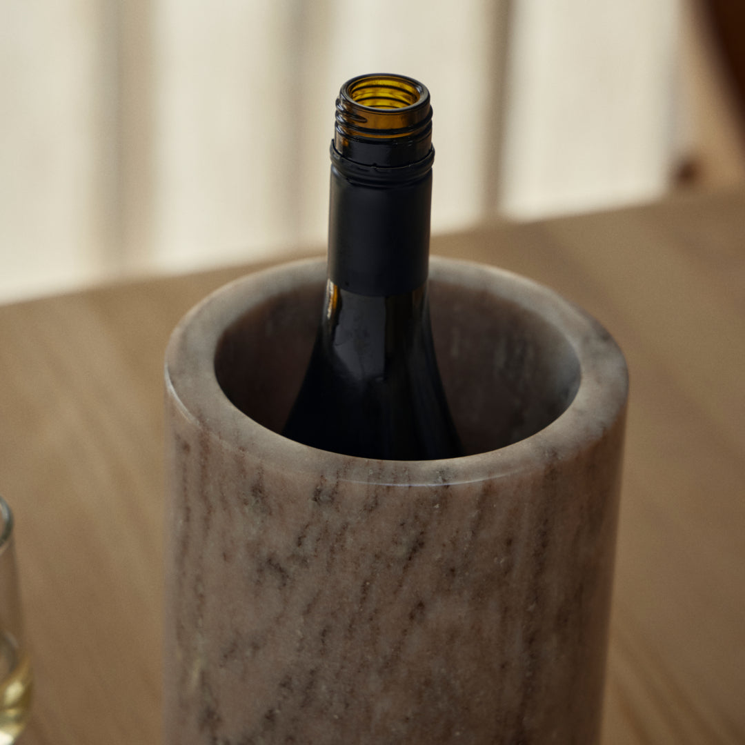 Μαρμάρινο Δοχείο Κουταλοθήκη - Wine Cooler Element Γκρι Ø14 × H22 cm ANDERSEN
