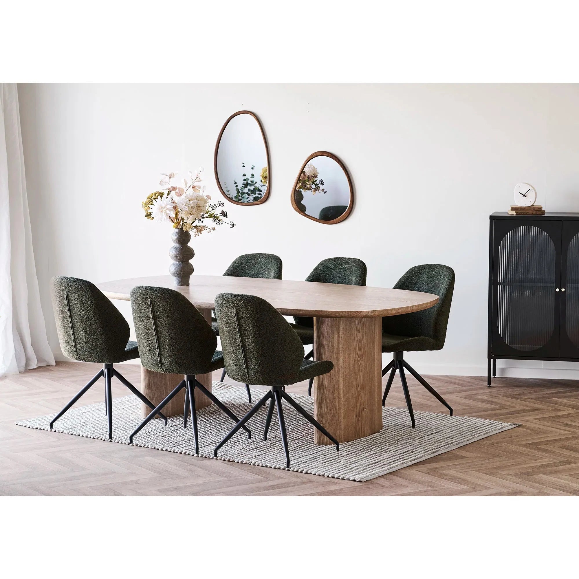 HOUSE NORDIC Καθρέφτης Καθρέφτης Luxon - MDF Ξύλο Καφέ W44 x L2 x H47 cm HOUSE NORDIC