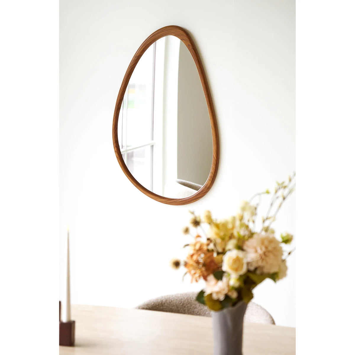 Καθρέφτης Luxon - MDF Σκούρο Καφέ W50 x L2 x H80 cm HOUSE NORDIC