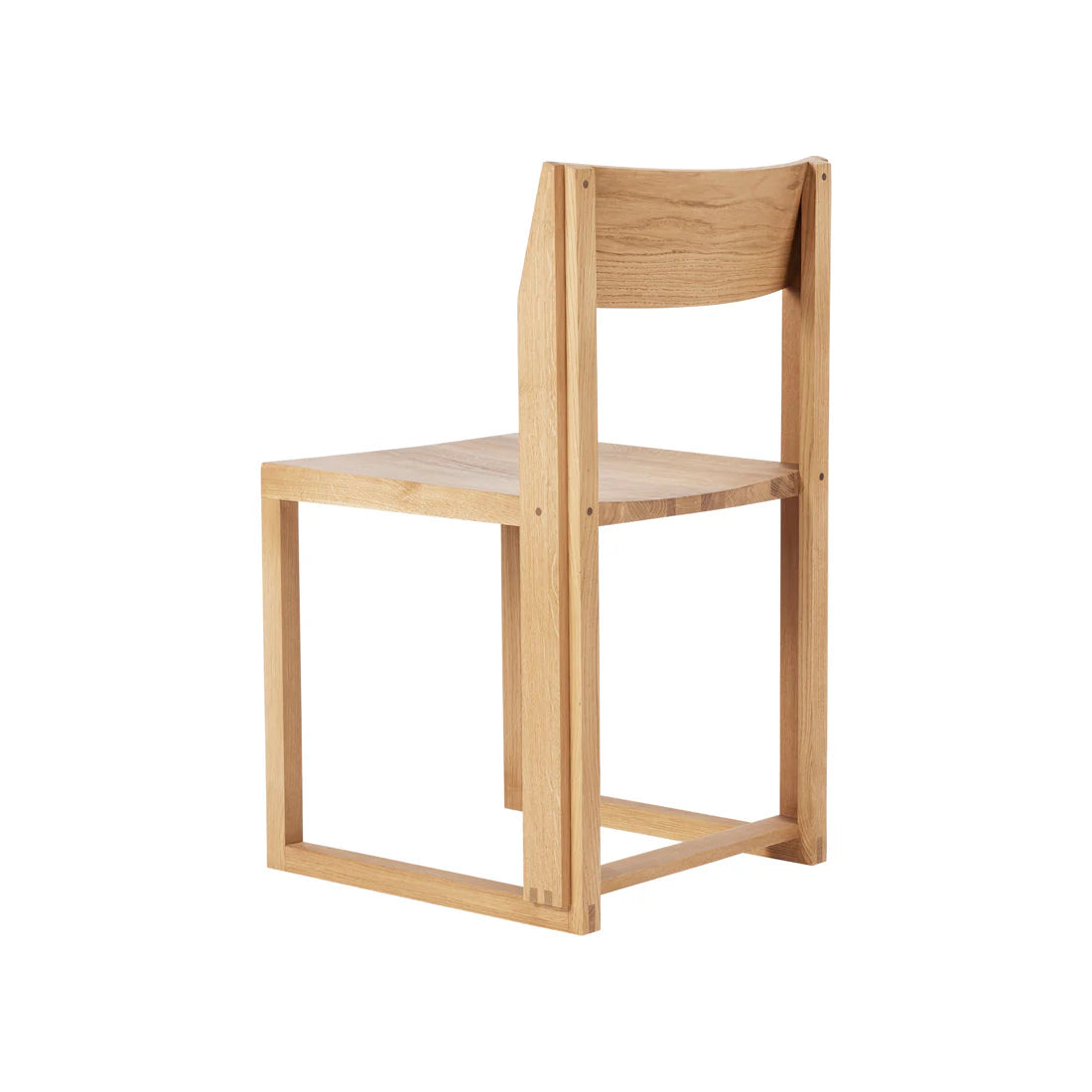 KRISTINA DAM studio Chair Καρέκλα Outline Warm, Lacquered oak/Walnut W46 x D46 x H80 cm, SH46 x SD45,5 cm KRISTINA DAM