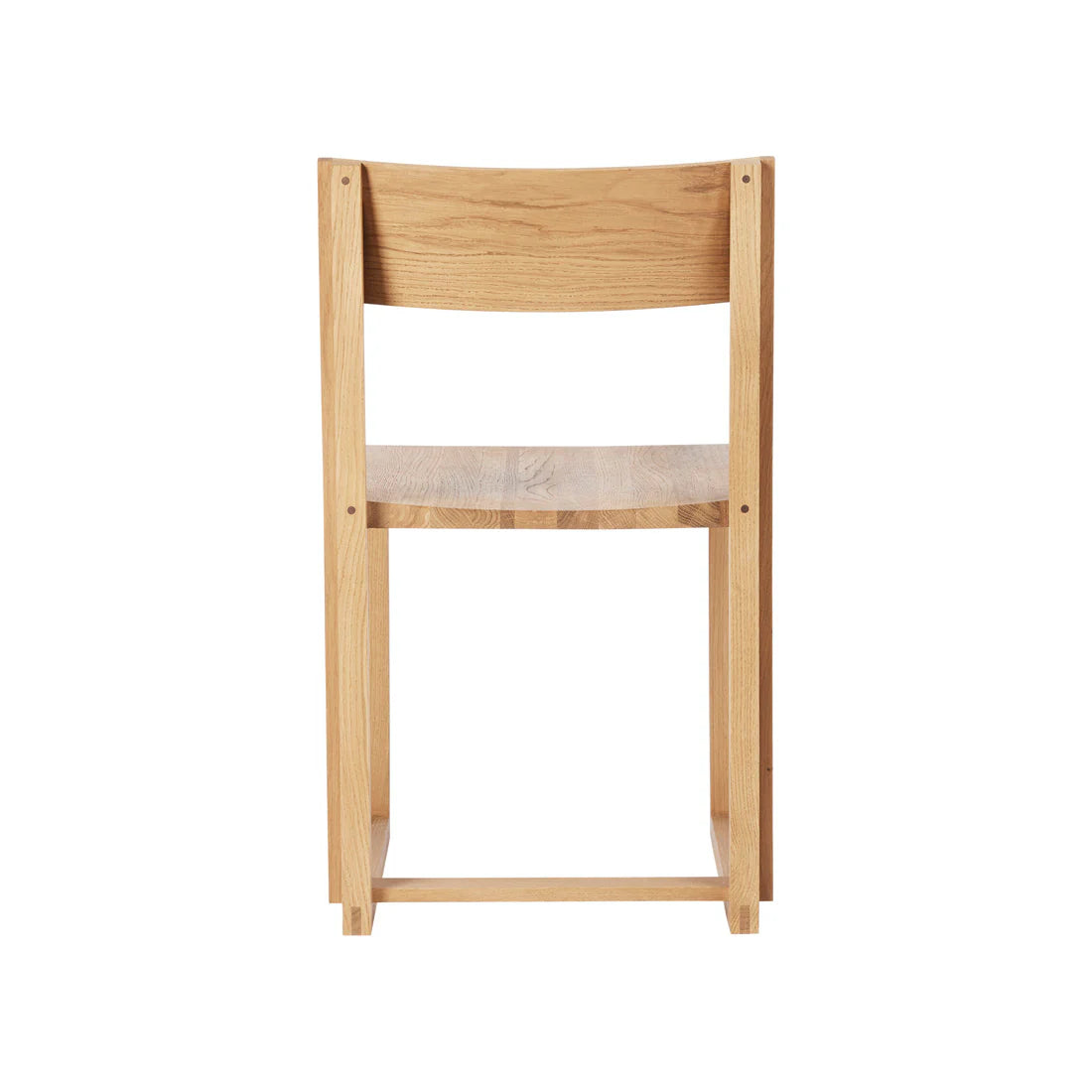 KRISTINA DAM studio Chair Καρέκλα Outline Warm, Lacquered oak/Walnut W46 x D46 x H80 cm, SH46 x SD45,5 cm KRISTINA DAM