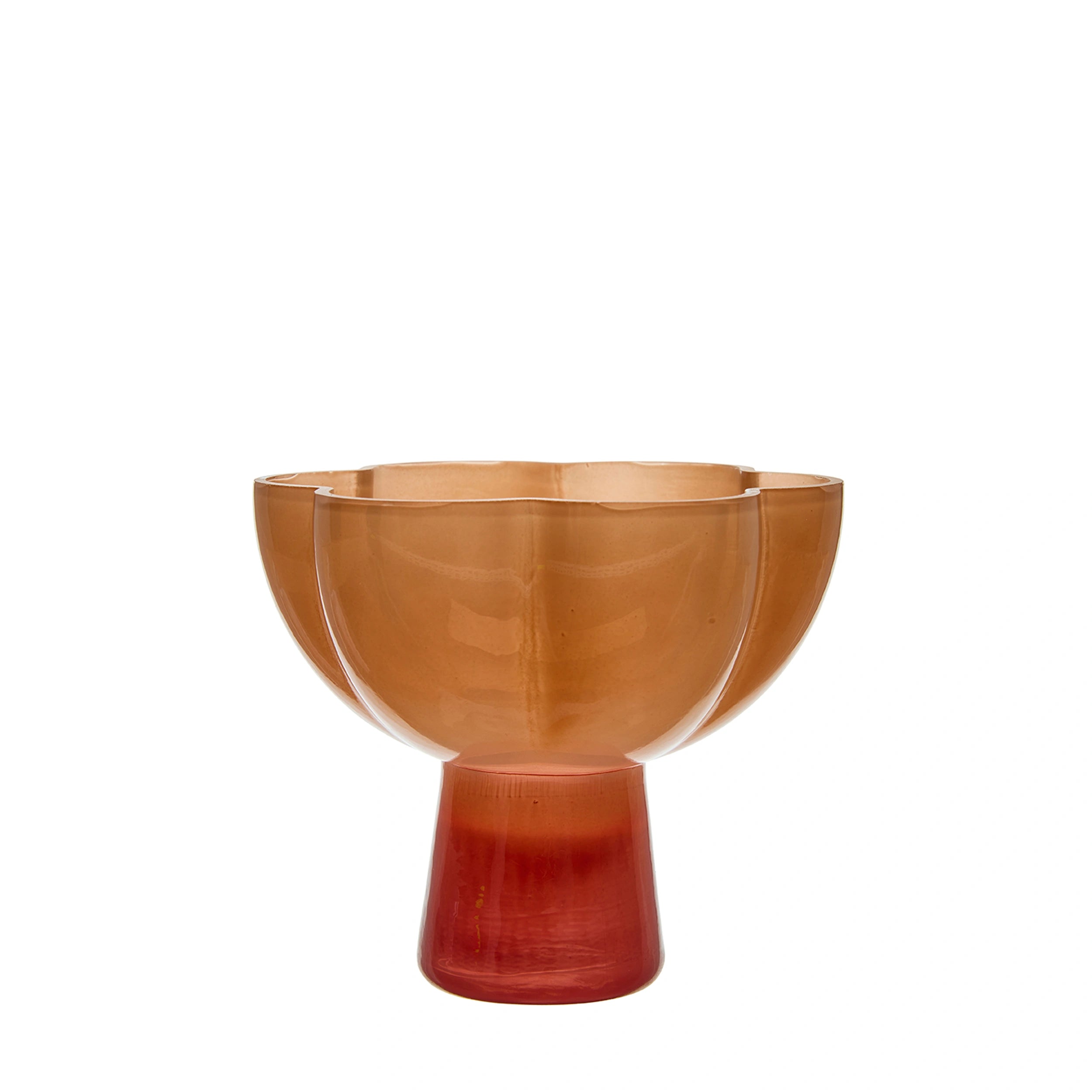 Διακοσμητικό Μπολ Gry - Γυαλί Πορτοκαλί Ø15 x 16 x 14 cm HintsDeco