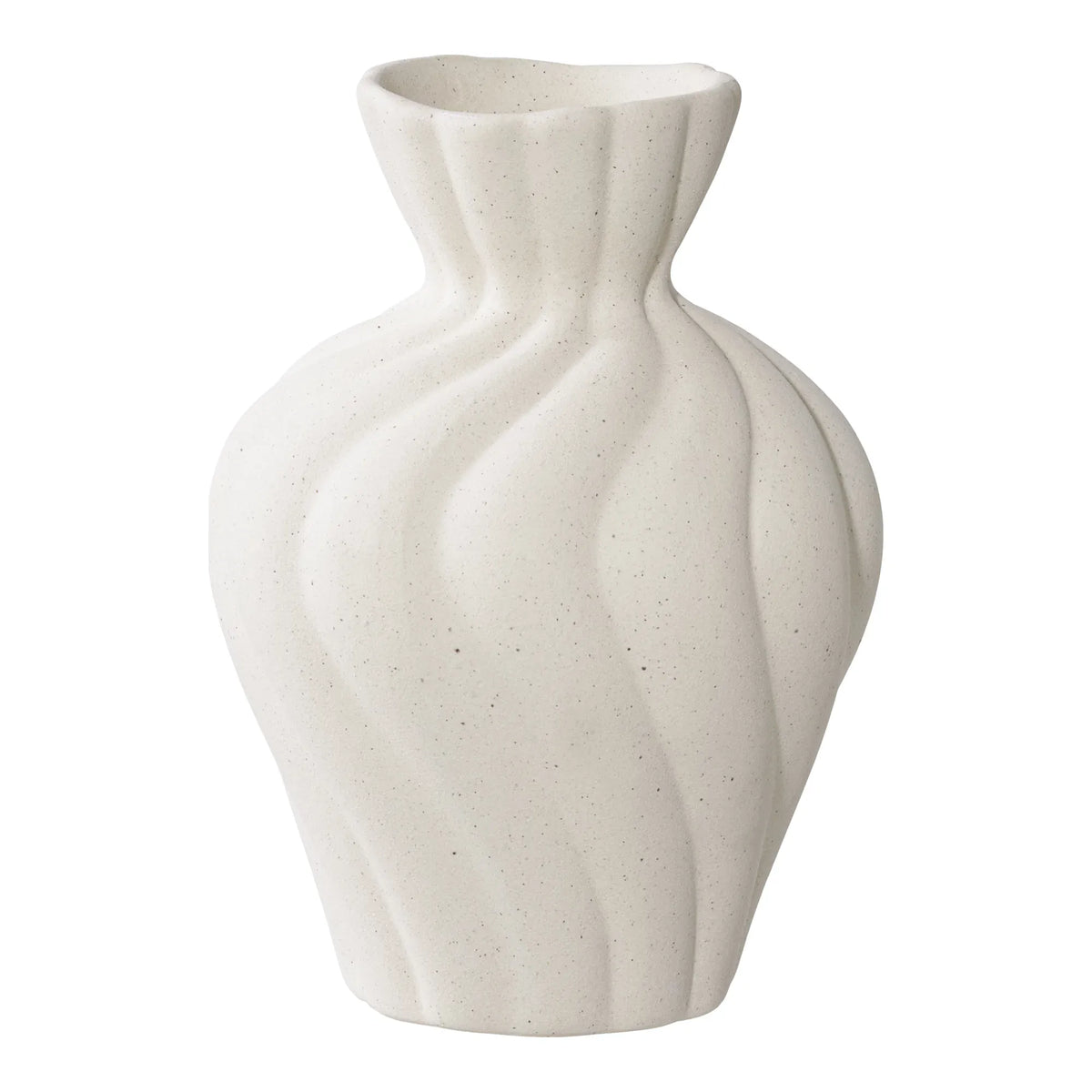 Βάζα Vase - Κεραμικά Άσπρα Σετ Των 2 τμχ W9/11 x L8.8/10.5 x H12/15 cm HOUSE NORDIC