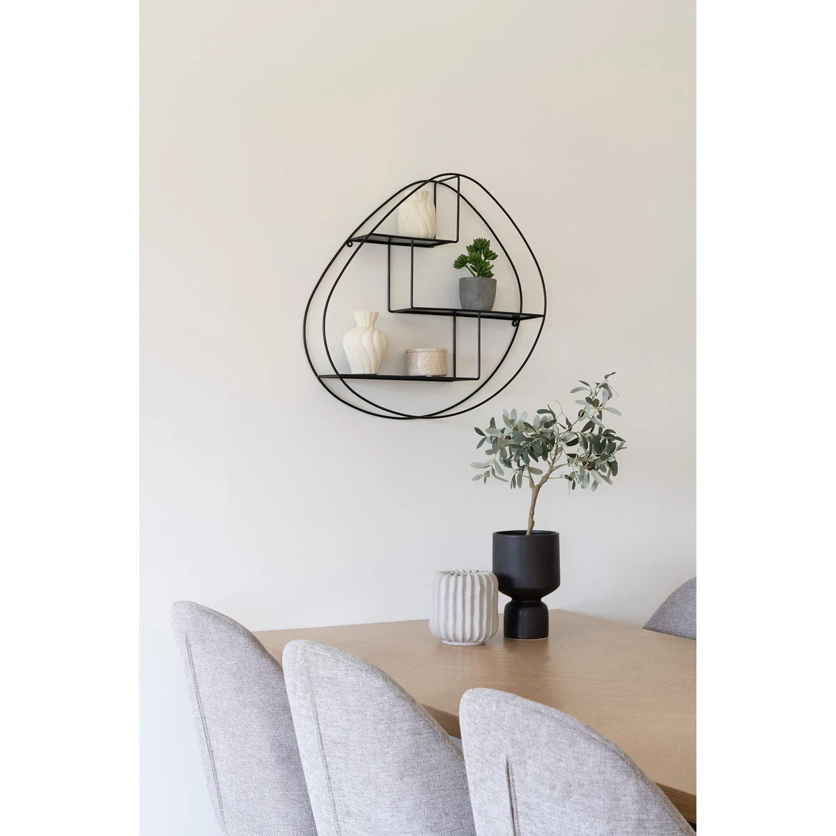 Βάζα Vase - Κεραμικά Άσπρα Σετ Των 2 τμχ W9/11 x L8.8/10.5 x H12/15 cm HOUSE NORDIC