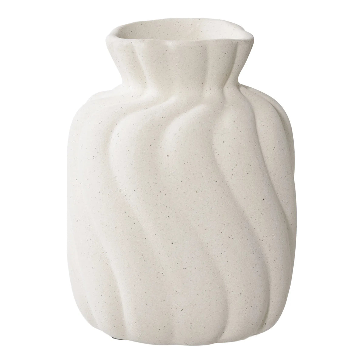 Βάζα Vase - Κεραμικά Άσπρα Σετ Των 2 τμχ W9/11 x L8.8/10.5 x H12/15 cm HOUSE NORDIC