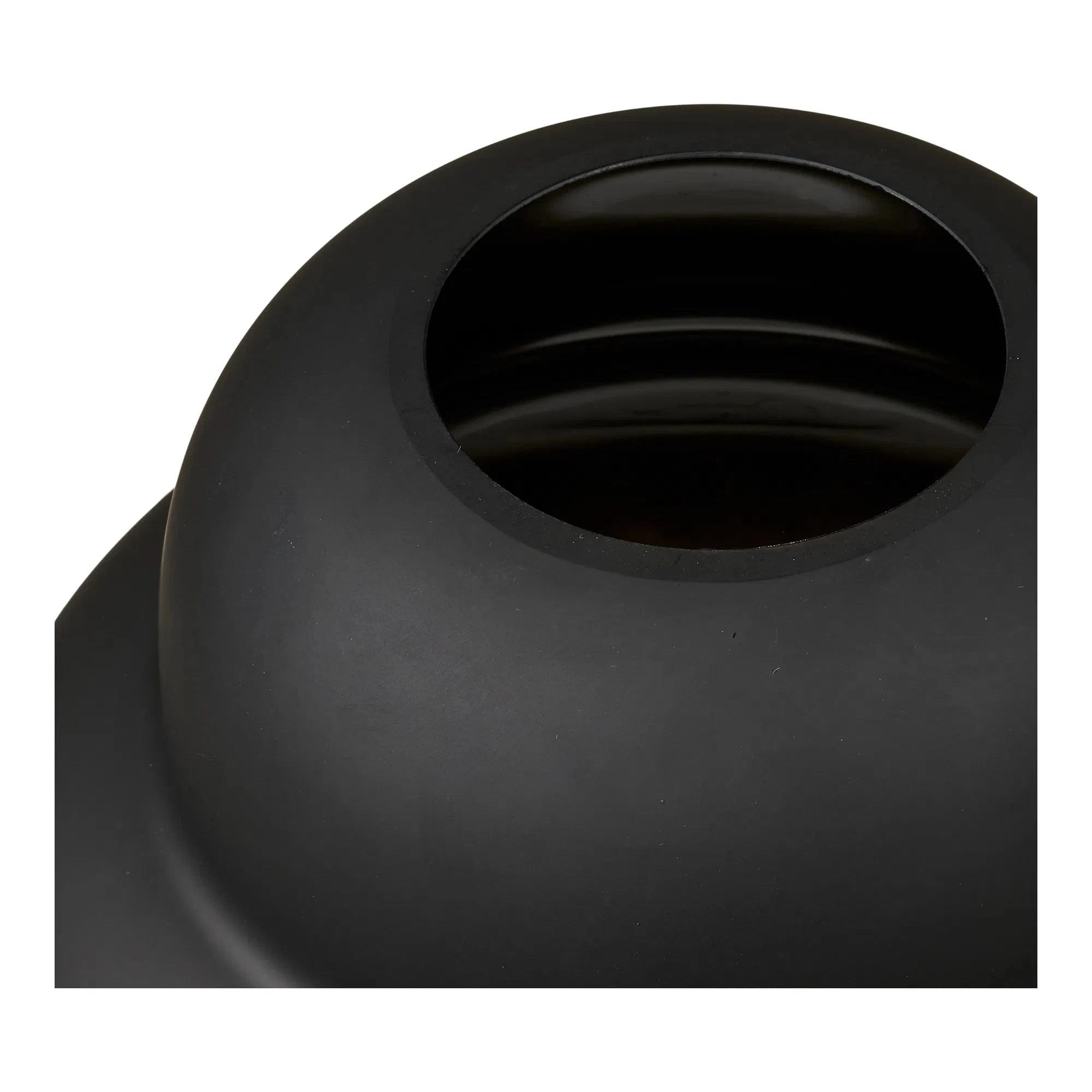 HOUSE NORDIC ΒΑΖΟ Βάζο Vase - Φυσητό Γυαλί Μαύρο ø21 x H20 cm HOUSE NORDIC