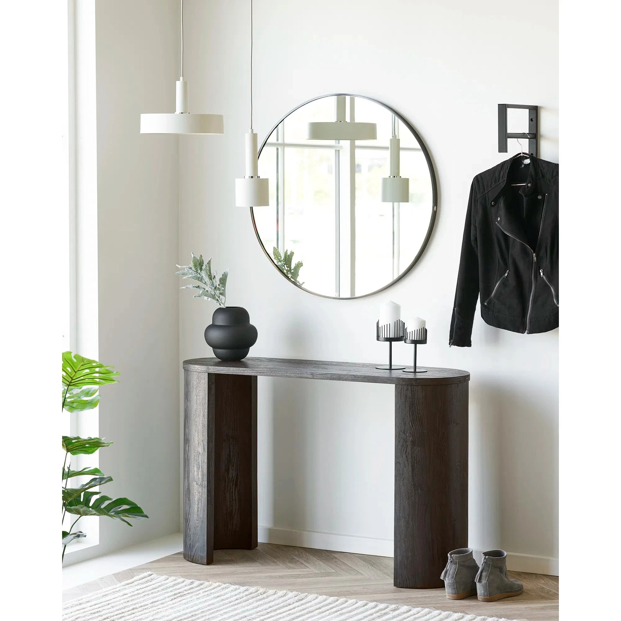 HOUSE NORDIC ΒΑΖΟ Βάζο Vase - Φυσητό Γυαλί Μαύρο ø21 x H20 cm HOUSE NORDIC