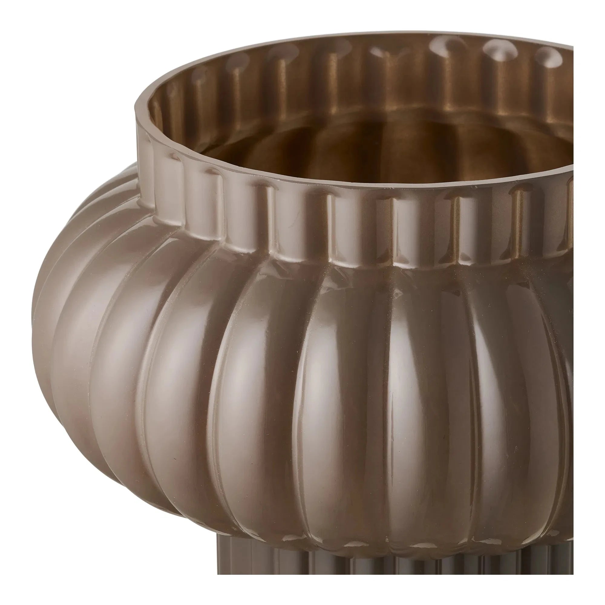 HOUSE NORDIC ΒΑΖΟ Βάζο Vase - Φυσητό Γυαλί Καφέ ø27 x H27 cm HOUSE NORDIC