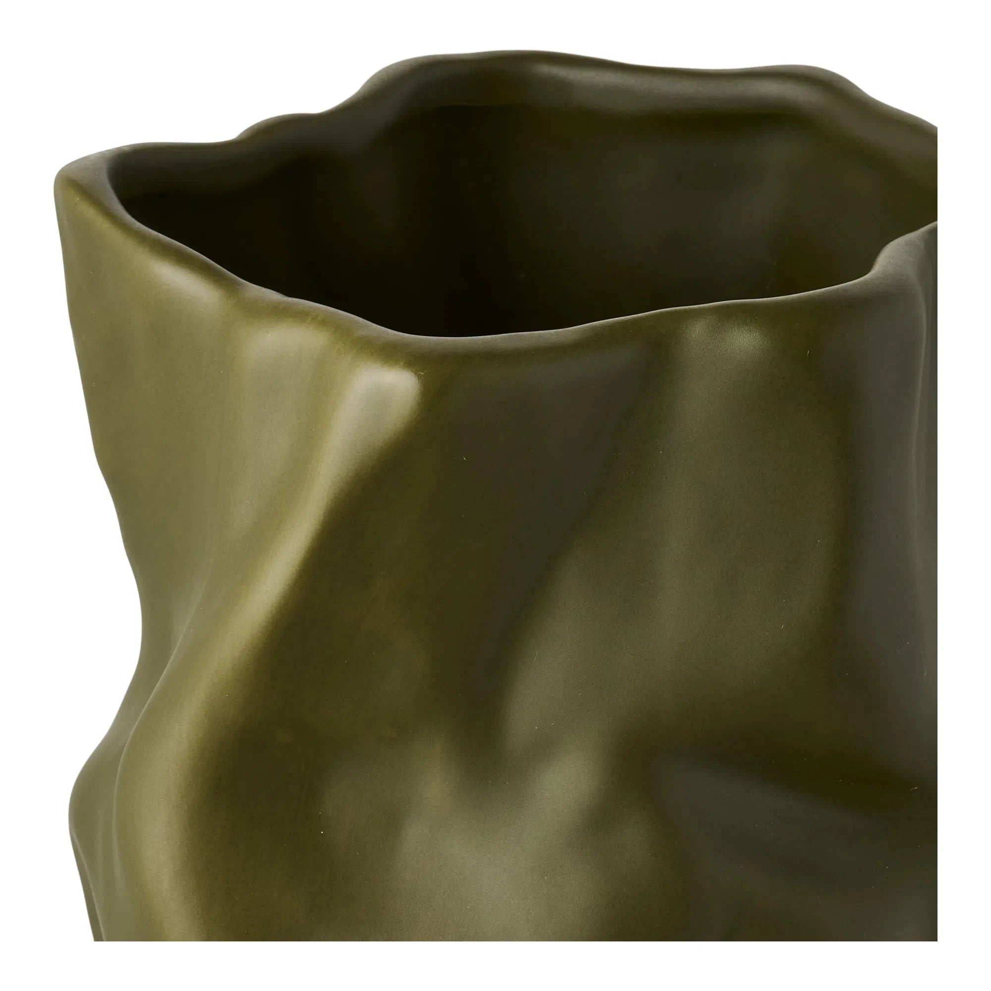 Κεραμικό Βάζο Vase - Πράσινο ø15 x H25,5 cm HOUSE NORDIC