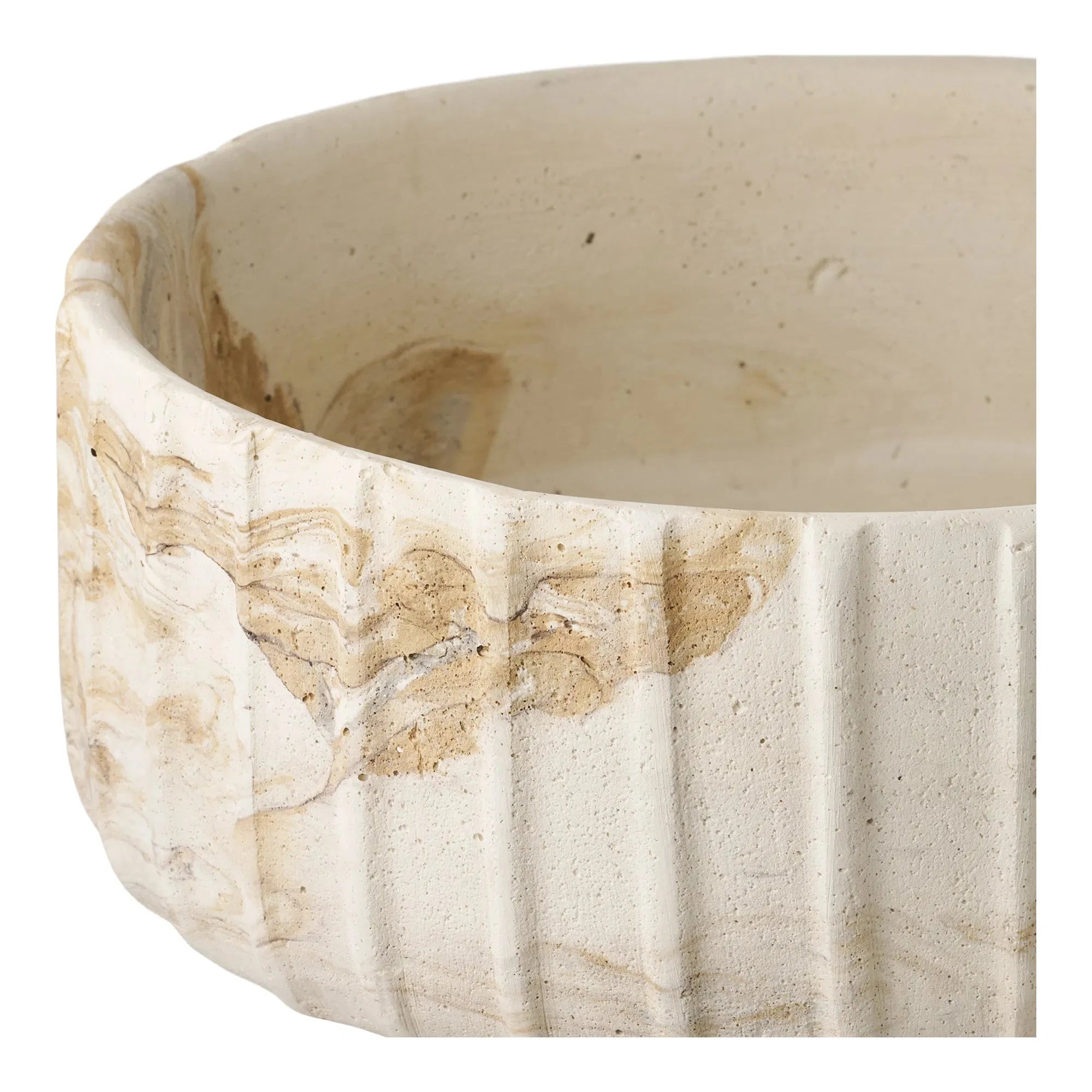 Βάζο Vase - Τσιμέντο Μπεζ Καφέ ø20,5 x H18,5 cm HOUSE NORDIC
