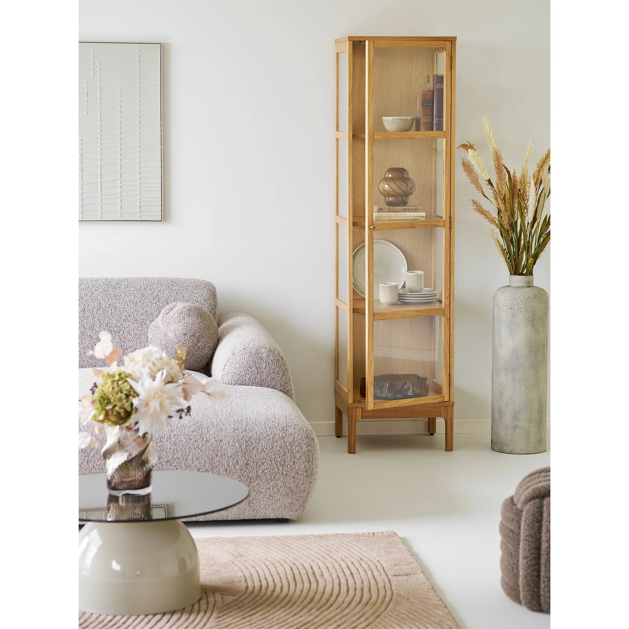 σμητικό Βάζο Hou Antique Μπεζ Μεταλλικό ø24x Η78,5 cm HOUSE NORDIC