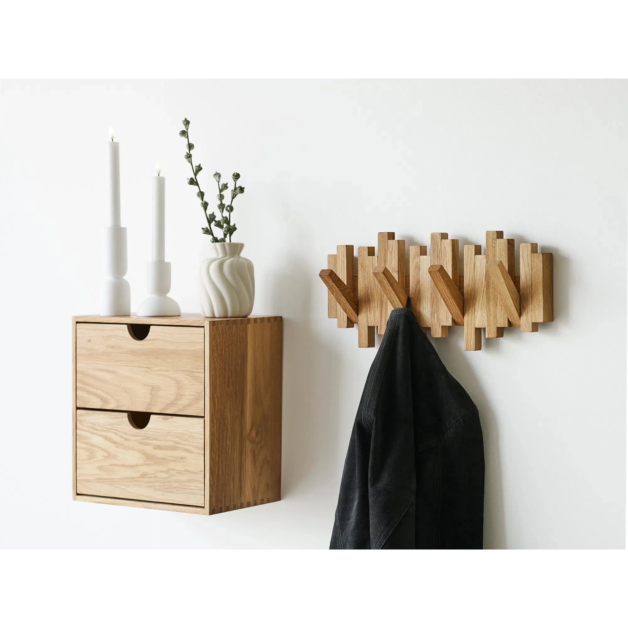 HOUSE NORDIC Κρεμάστρα Κρεμάστρα Ρούχων Caltra - Ξύλο Δρυός Φυσική Απόχρωση W3 x L40 x H18 cm HOUSE NORDIC
