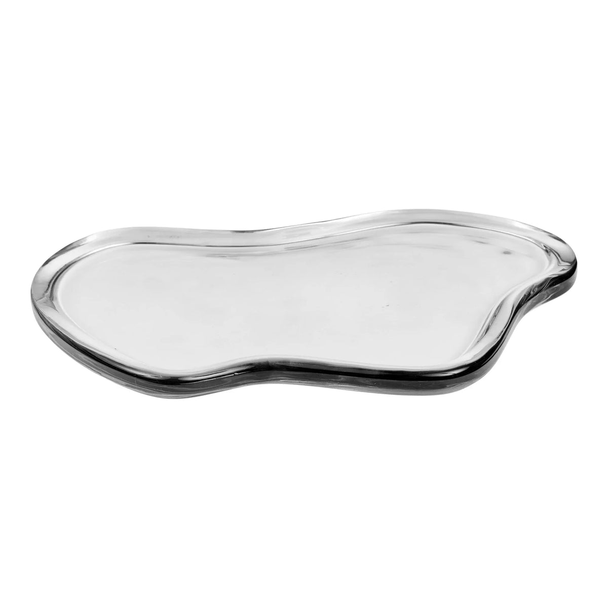 Διακοσμητικός Δίσκος Tray - Διαφανές Γυαλί W30 x L21 x H1.5 cm HOUSE NORDIC