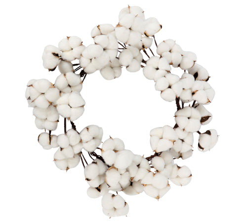 Composition Wreath Soft Cotton 50x50x12cm Cotton Hintsdeco Collection