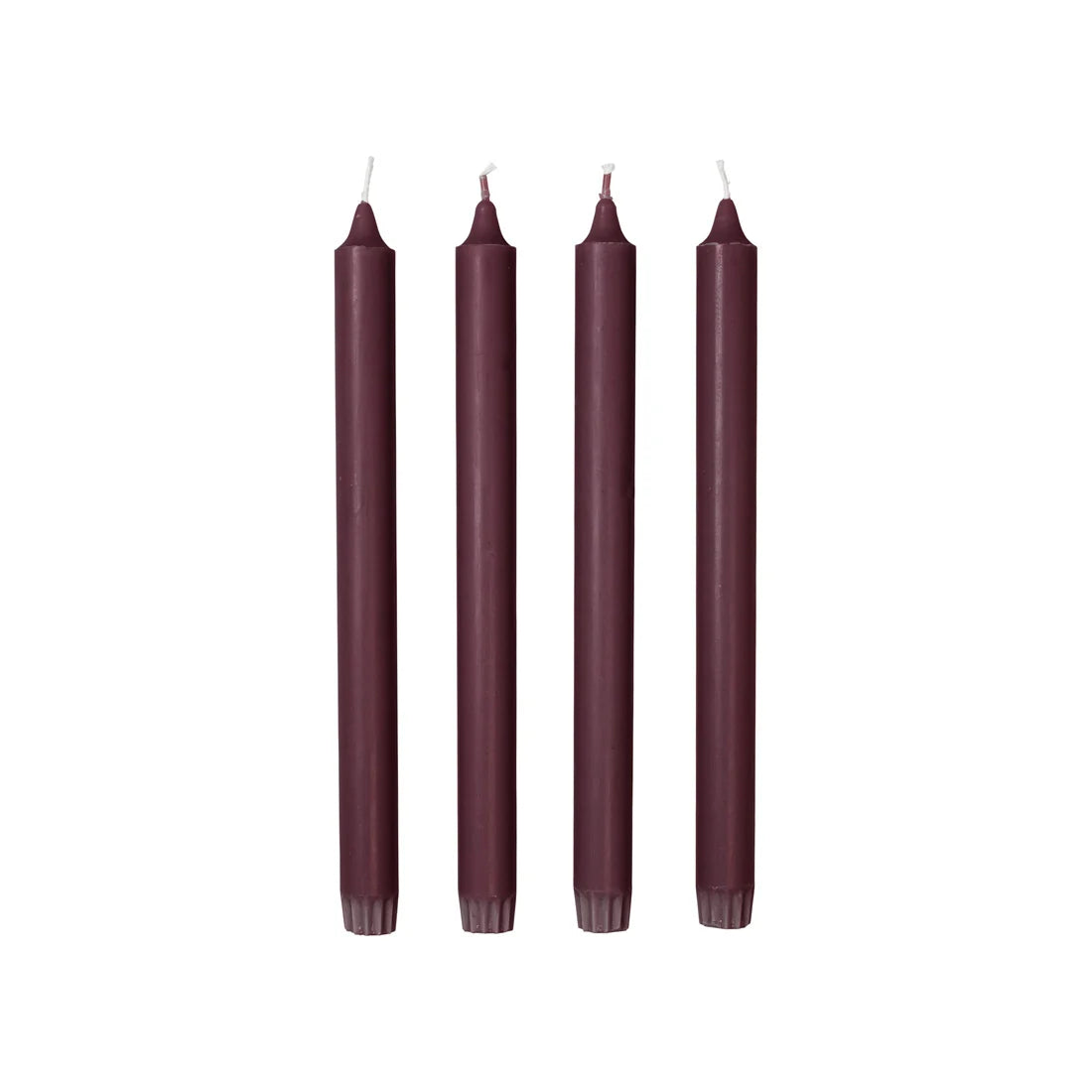 Κεριά Eco Taper - Σκούρο Μωβ Burn Time 9.5h Σετ Των 4 τμχ Ø2,2 x H28 cm Broste Copenhagen 