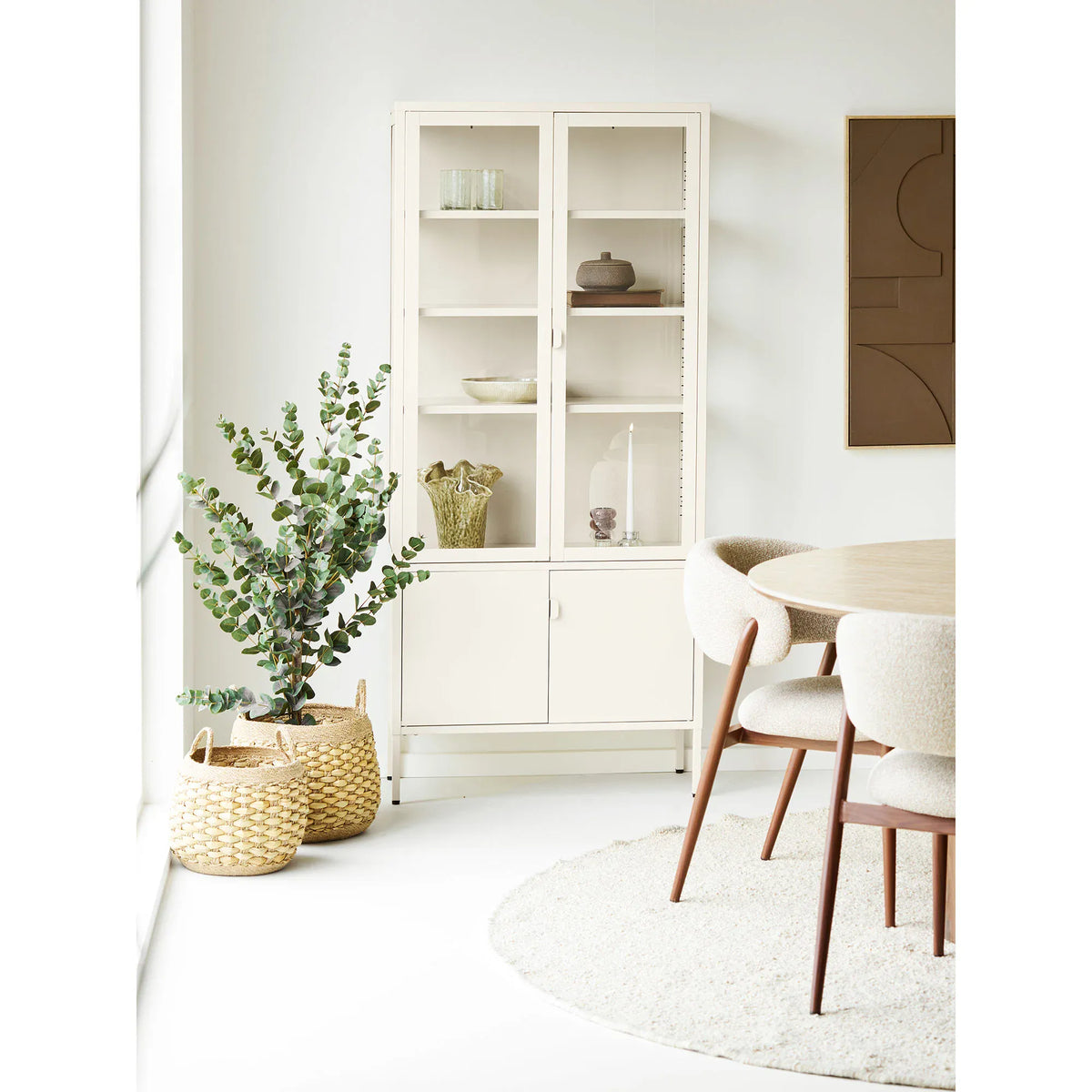 Διακοσμητικός Πίνακας Σε Καμβά Isabella Relief No.1 - MDF Πολυεστέρας Καφέ W60 x L4.4 x H90 cm HOUSE NORDIC