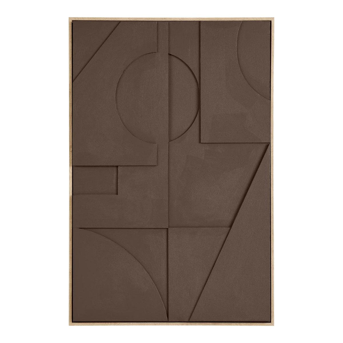 Διακοσμητικός Πίνακας Σε Καμβά Isabella Relief No.1 - MDF Πολυεστέρας Καφέ W60 x L4.4 x H90 cm HOUSE NORDIC