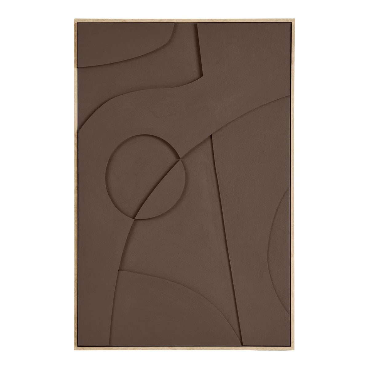 Διακοσμητικός Πίνακας Σε Καμβά Isabella Relief No.2 - MDF Πολυεστέρας Καφέ W60 x L4.4 x H90 cm HOUSE NORDIC