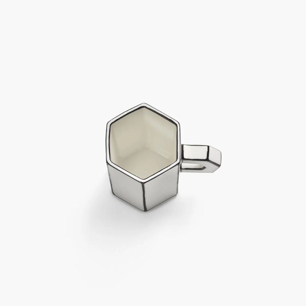 λού Espresso  Carte Blanche Λευκό-Μαύρο Πορσελάνη 8x5.8x7.7cm SERAX