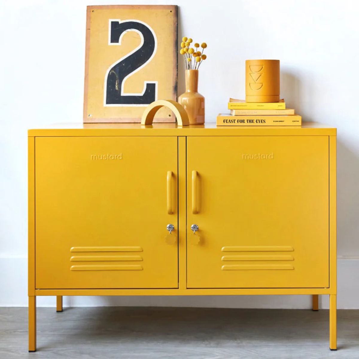 Mustard Ντουλάπι Μεταλλικό ντουλάπι Locker The Lowdown Mustard H72xW100xD40cm Mustard