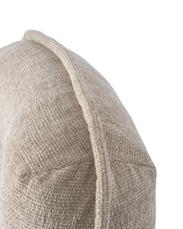 POLSPOTTEN Πουφ Love Seat BERRY Πουφ Υφασμάτινο W130 x D103 x H70 Λευκό POLSPOTTEN