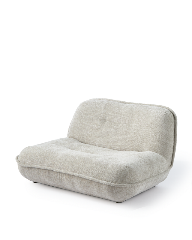 POLSPOTTEN Πουφ Love Seat BERRY πουφ W130 x D103 x H70 Λευκό POLSPOTTEN