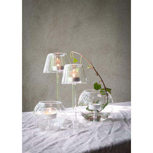 INA Γυάλινο Κηροπήγιο Clear – Ø8 εκ. HintsDeco