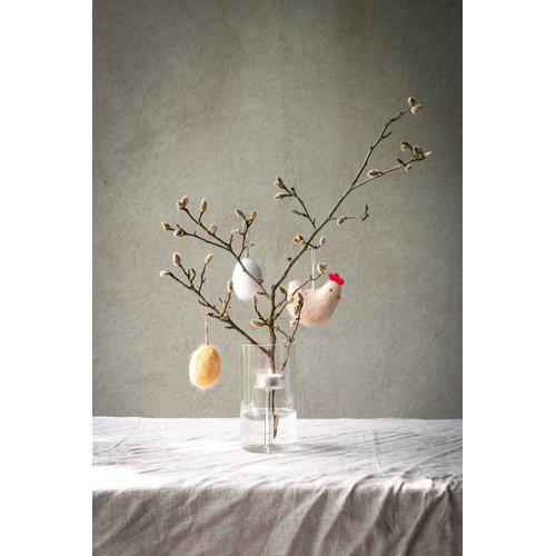 INA Γυάλινο Κηροπήγιο Clear – 9xΗ15cm/ Ø8,5 HintsDeco