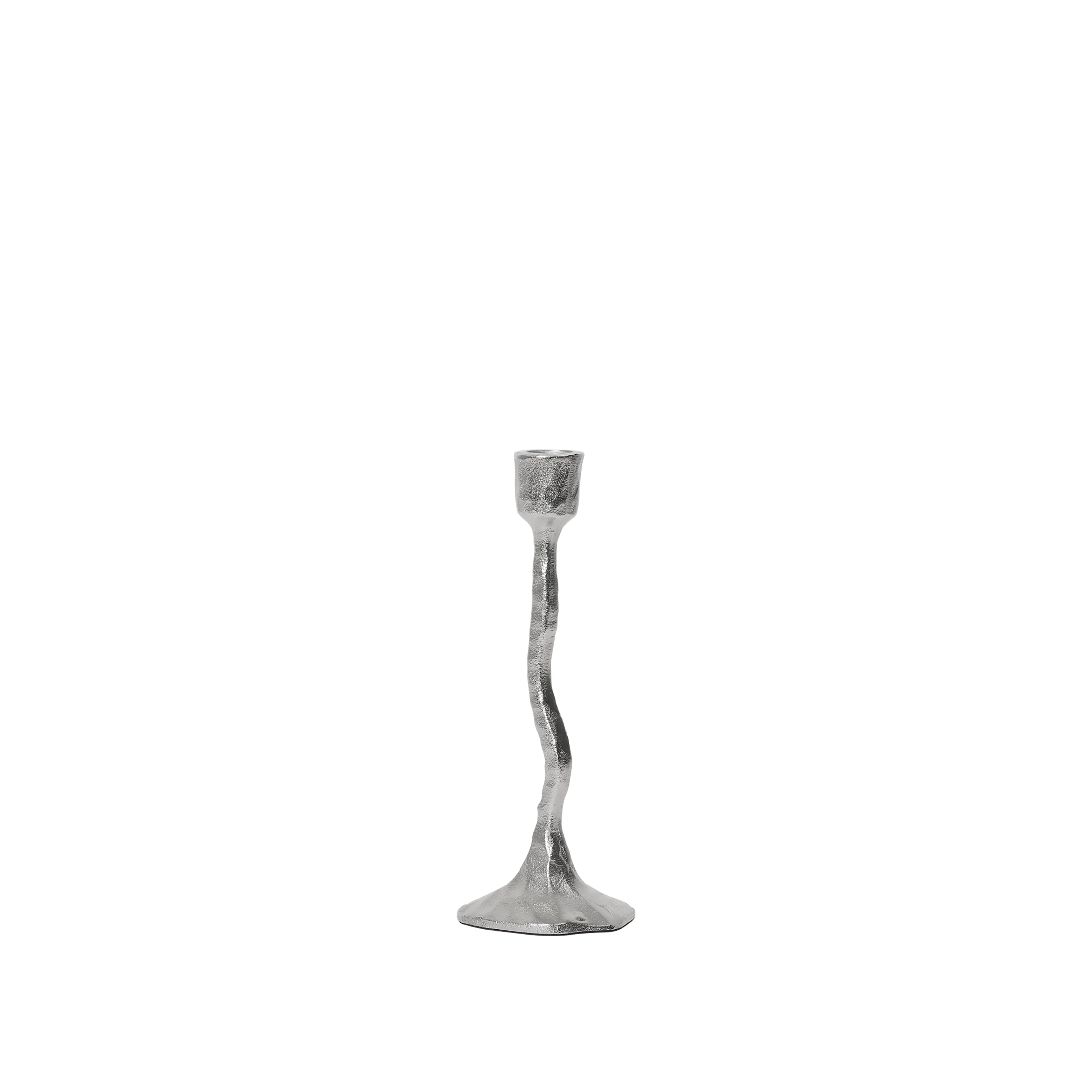 Κηροπήγιο Amy M Silver Αλουμίνιο Ø8 x H23 cm Broste Copenhagen