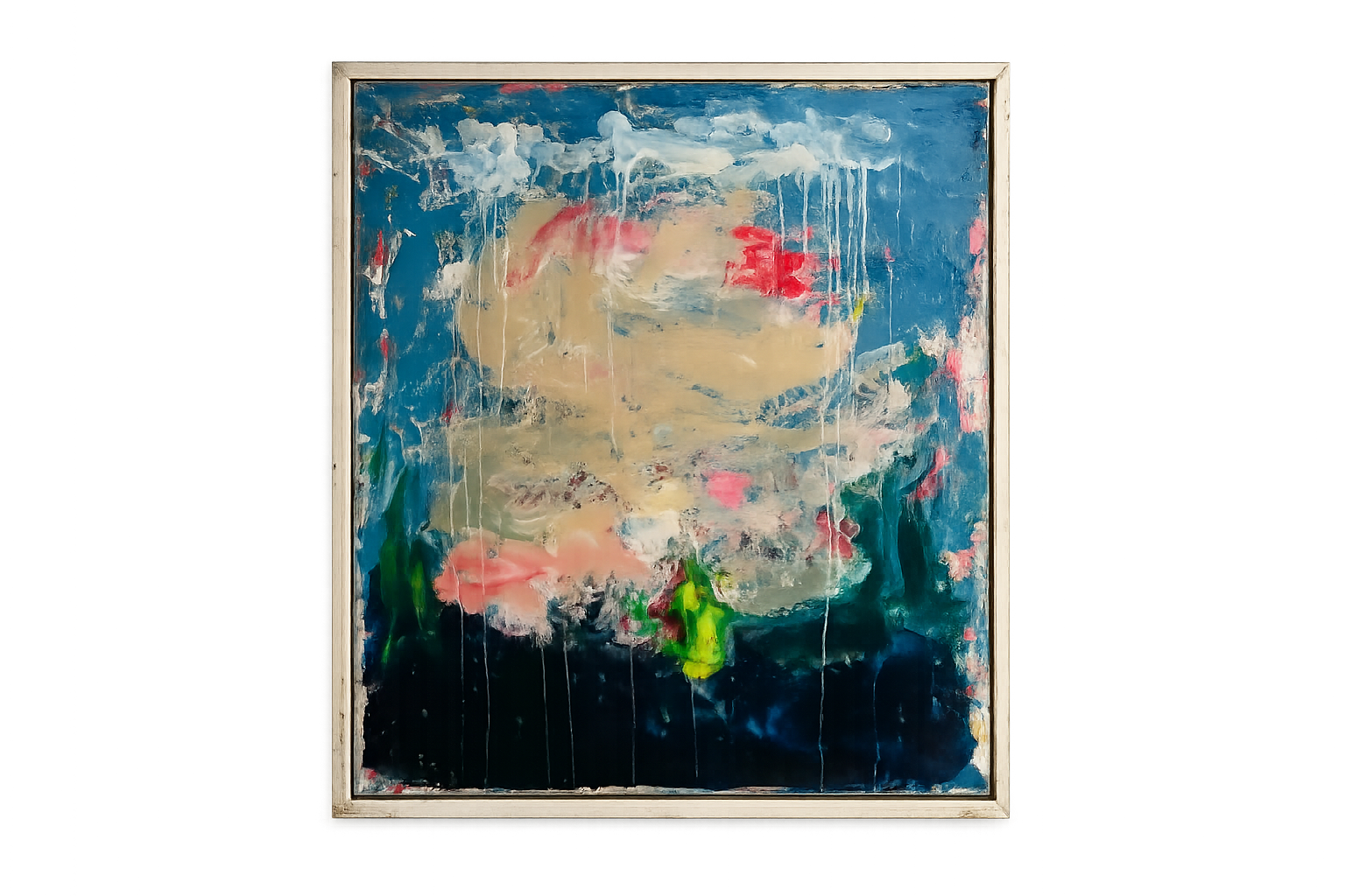 ε Χειροποίητη Ξύλινη Κορνίζα, Acrylic ΤΗΕ SUN GOES DOWN (150x120)Hintsdeco