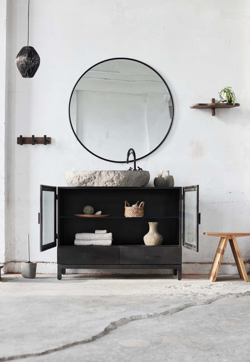 Βάζο Eris Μ Rustic Μπεζ Τερακότα Ø8xH19 cm MUUBS
