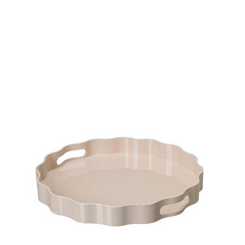 YEN Δίσκος Σερβιρίσματος Beige Aνακυκλώσιμο PVC– Ø31 εκ. Hintsdeco
