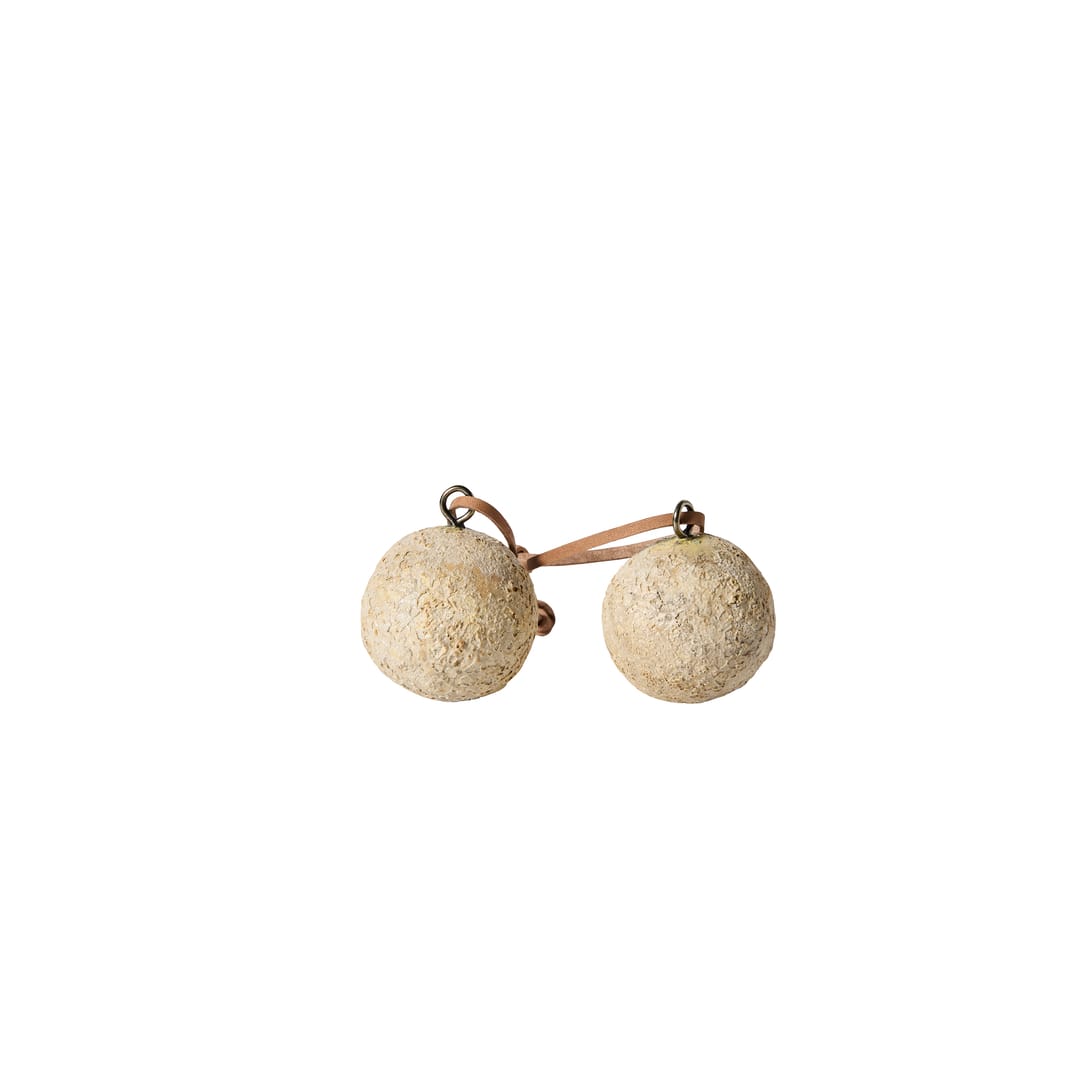 Διακοσμητική Μπάλα Luna  S/2 Beige Τερακότα Ø4 cm MUUBS