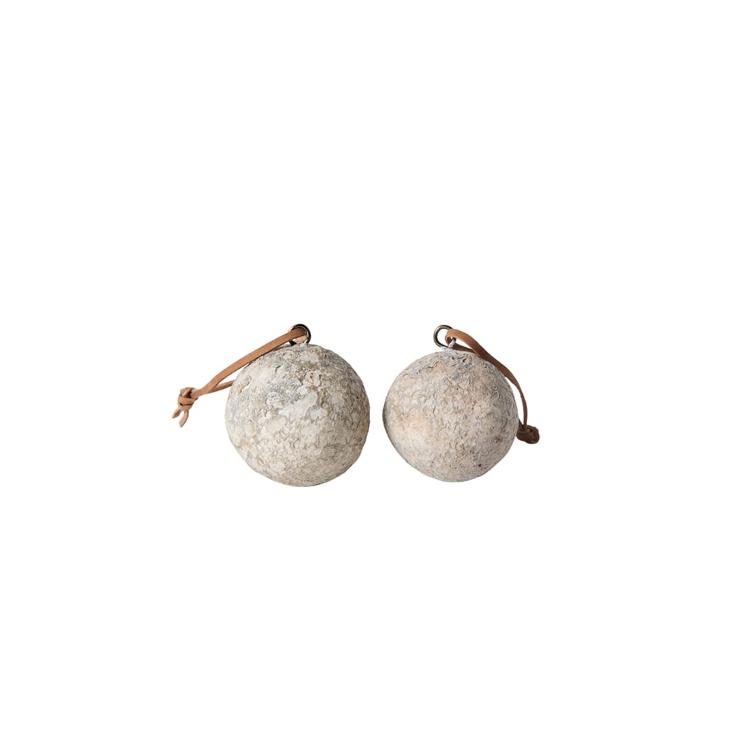 Διακοσμητική Μπάλα Luna  S/2 Γκρι Τερακότα - Ø6 cm MUUBS