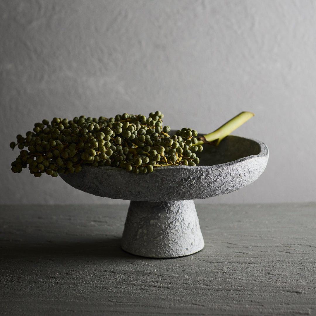 Διακοσμητικό Μπολ Luna M - Γκρι Τερακότα Ø34 x H17,5 cm MUUBS 