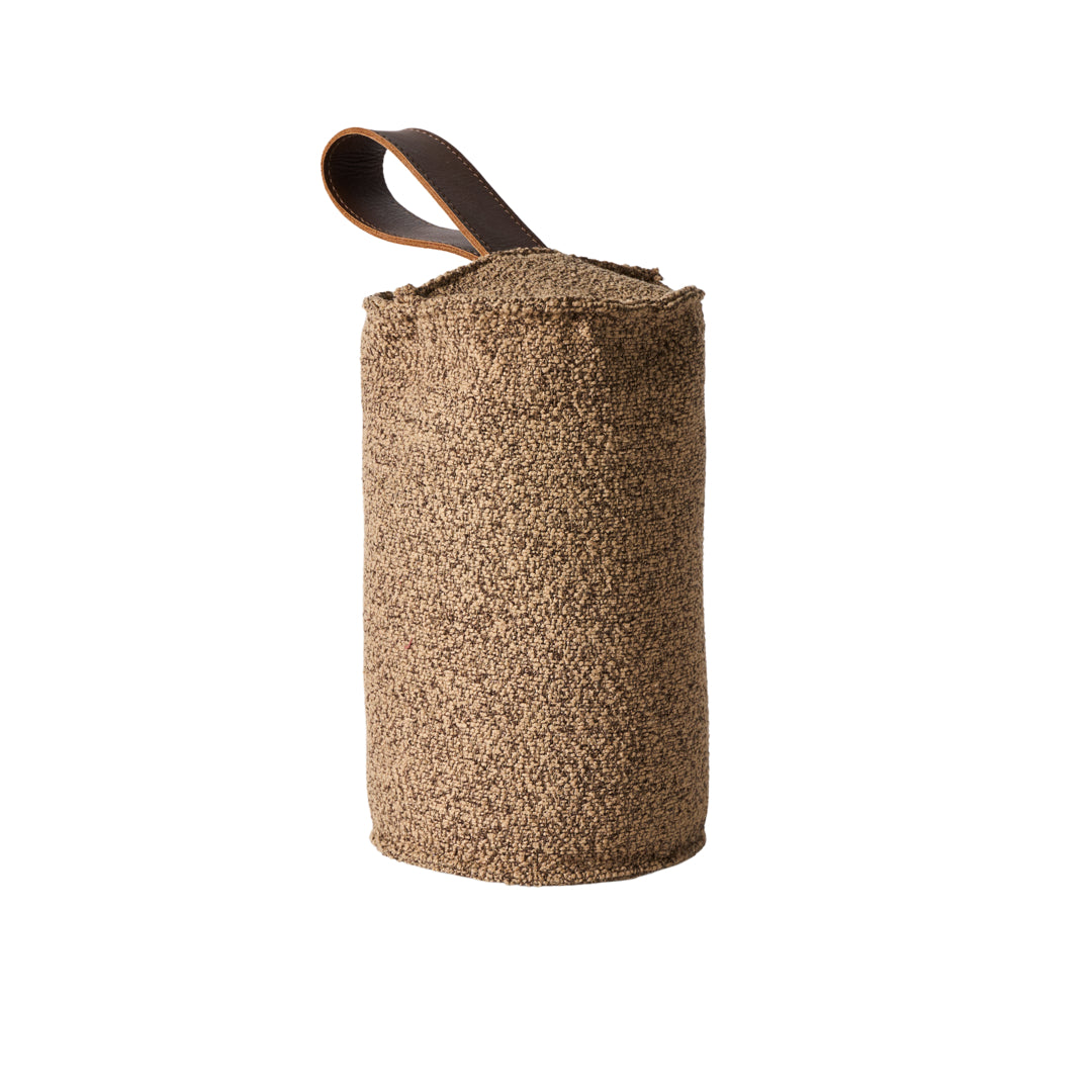Στοπ Πόρτας Ito Καφέ Μπουκλέ Polyester  Ø12xH20 cm MUUBS