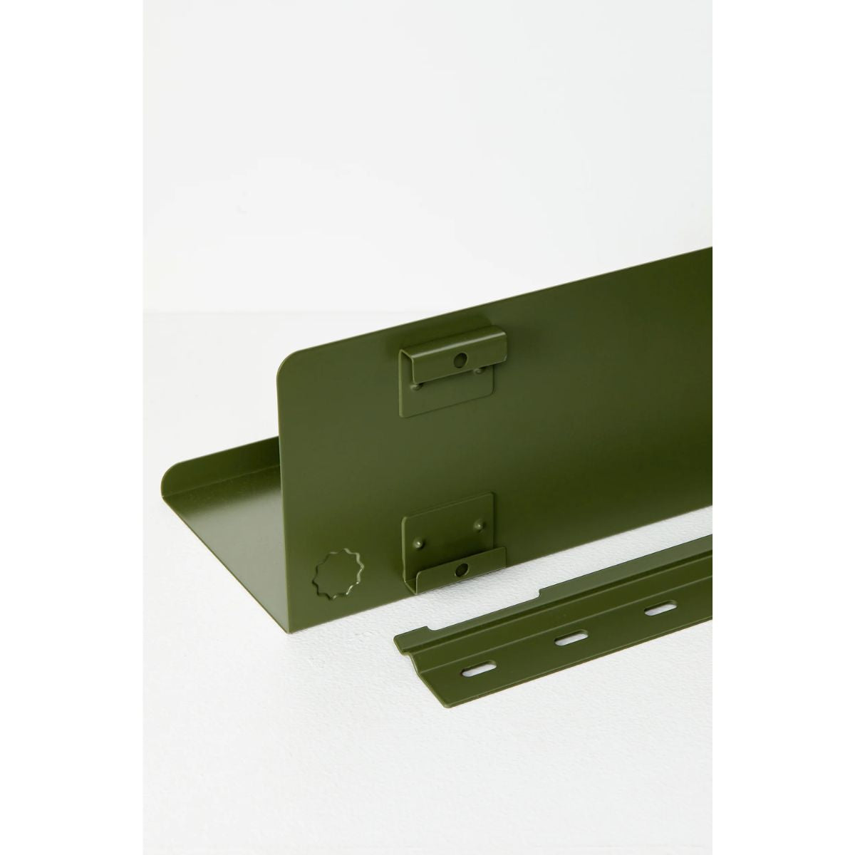 Mustard Ράφι Μεταλλικό ράφι The Ledge Small in Olive Χάλυβα H12xW35xD13cm Mustard