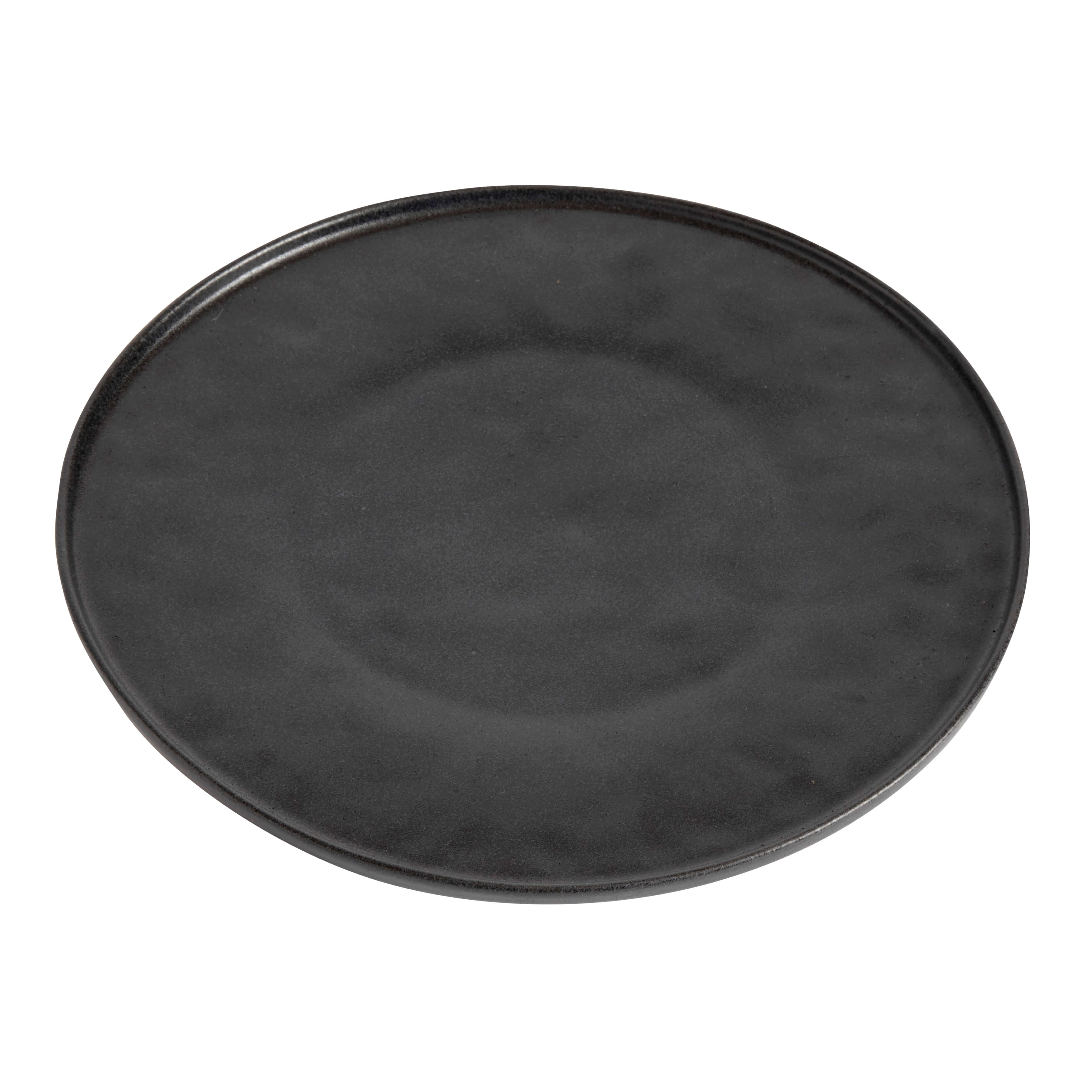 MUUBS Πιάτο Πιάτο Ρηχό Ceto Ανθρακί Κεραμικό Ø27,5xH1,7 cm MUUBS