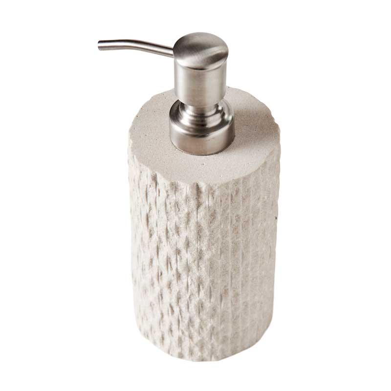 MUUBS Είδη Μπάνιου Dispenser για Σαπούνι Kama Φυσική Πέτρα Γκρι/Μπεζ Ø7.5xH17.5 cm MUUBS