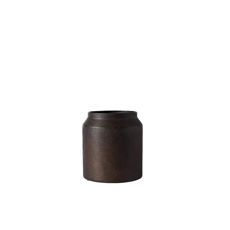 MUUBS Διακοσμητικό δοχείο Διακοσμητικό Δοχείο Jar Sai 23 Rust Μέταλλο Καφέ Ø21xH23 cm MUUBS
