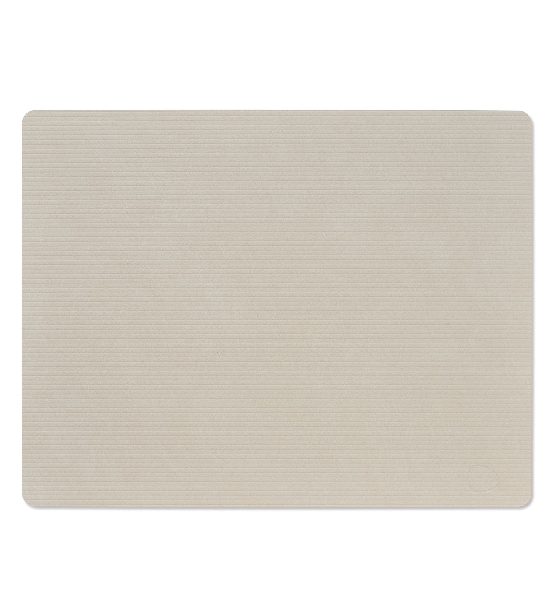 Σουπλά Dinner Mat Square / Oyster White / Ανακ . Δέρμα 35x45cm LIND DNA