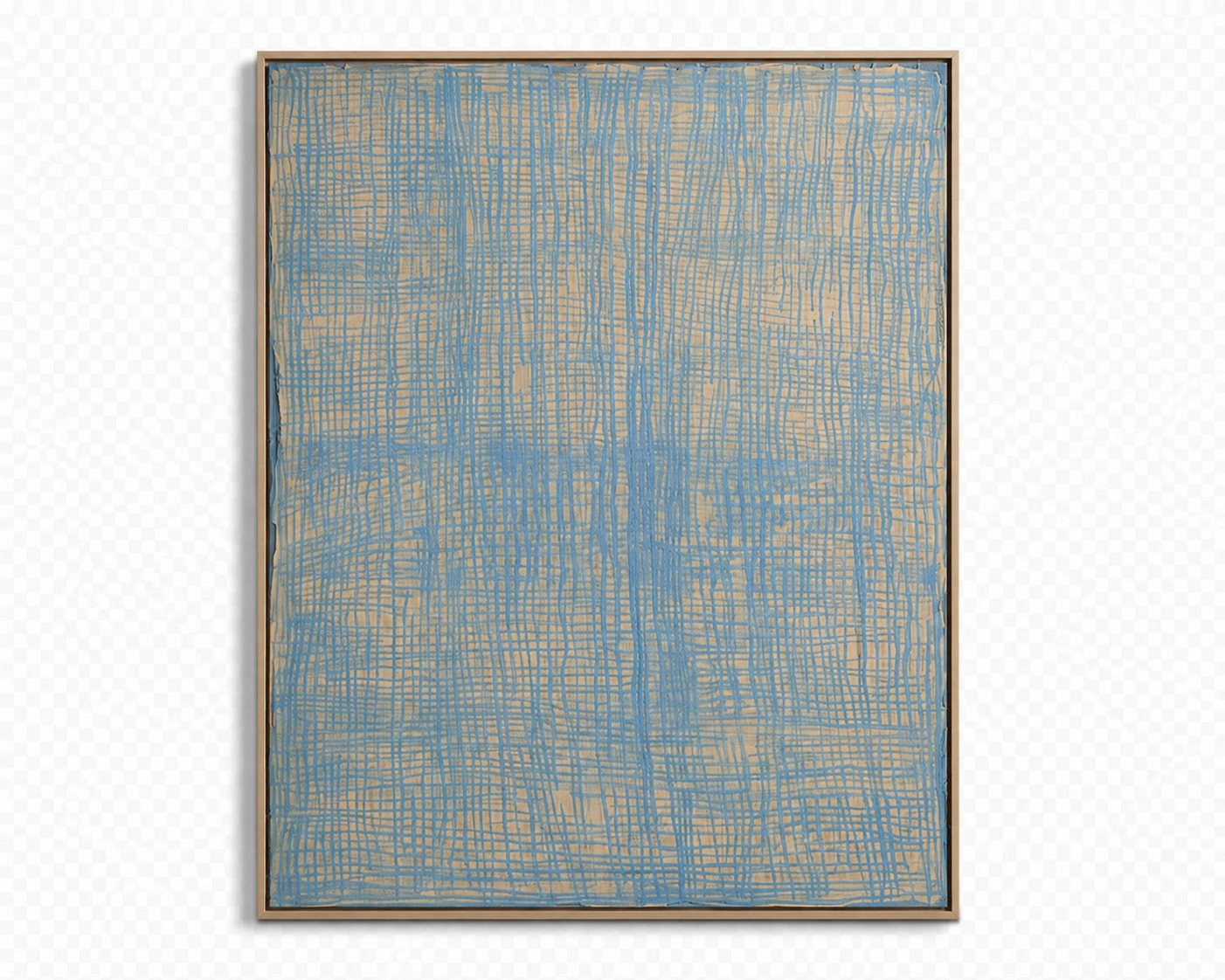 κής Quiet Harmony Acrylic & Oil Pastel in Canvas With Wooden Frame (120x100cm) Hintsdeco